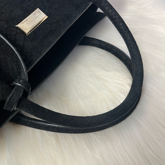 Kate Spade Elsie Street Exotic Merriweather Black Matte Satchel - Picture 6 of 11